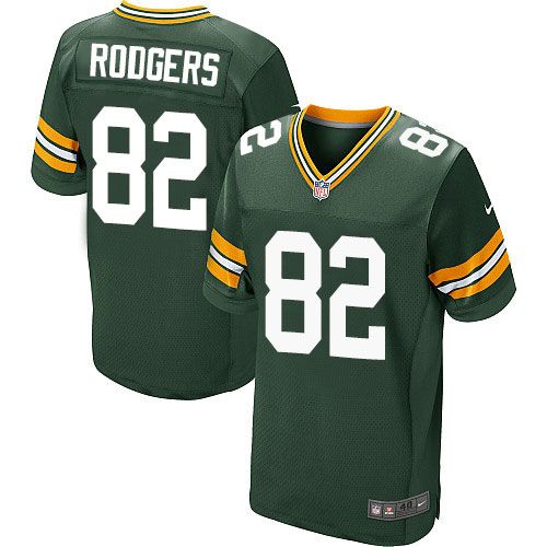 Nike Packers #82 Richard Rodgers Green Team Color Men's Stitched NFL Elite Jersey
